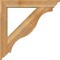 Ekena Millwork Funston Traditional Rough Sawn Bracket w/ Offset Brace, Western Red Cedar, 6"W x 34"D x 34"H BKT0604X34X34FST01RWR - alternate 3